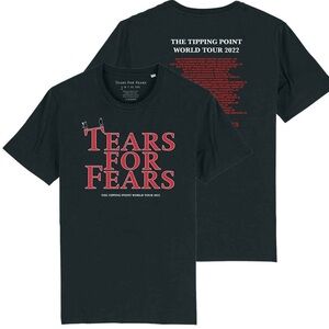 NEW Tears For Fears 2022 Tour Black Band Concert Tee Size XXL
